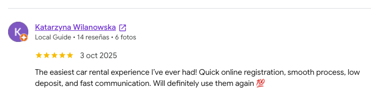 Google review by Katarzyna Wilanowska about offUgo, rated 5 out of 5.